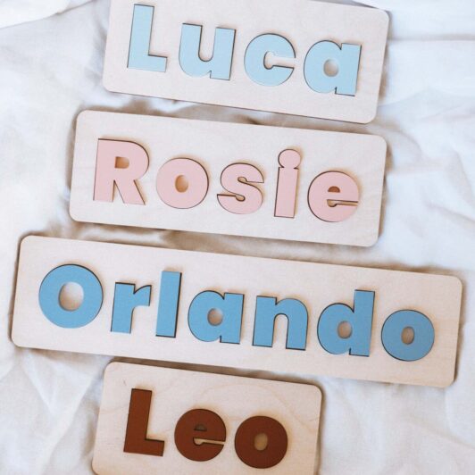 Personalised name puzzles - Option 2