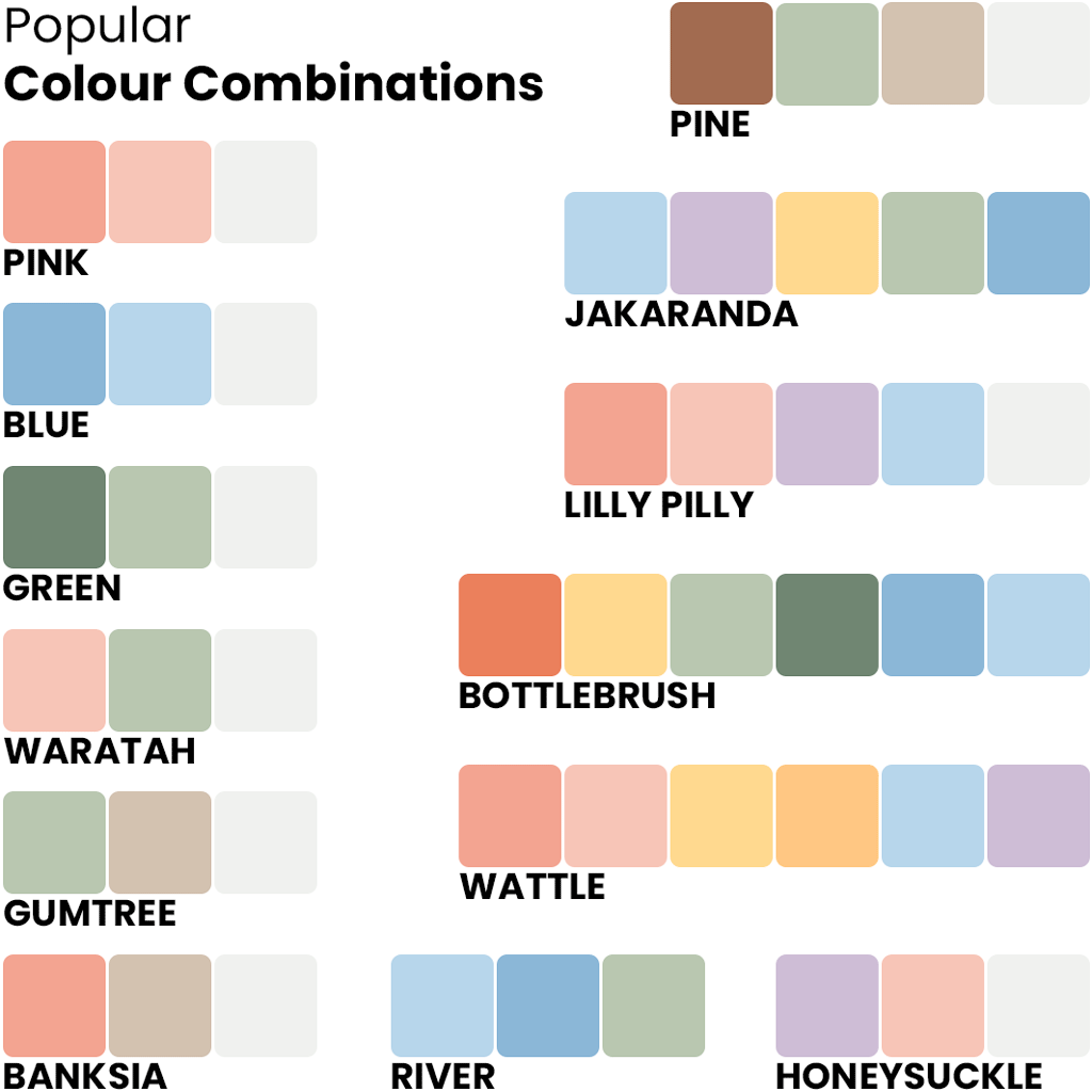 popular name puzzle colour combinations