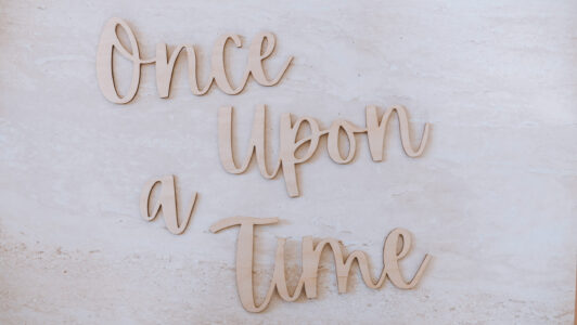 Once upon a time timber wall hanging