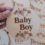 Daisy baby milestone cards (Baby Boy)