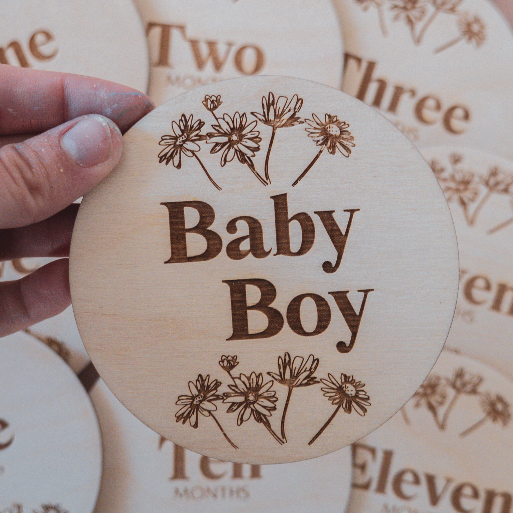 Daisy Baby Milestone Cards - Oh Coco