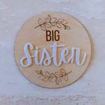 Big Sister announcement plaque