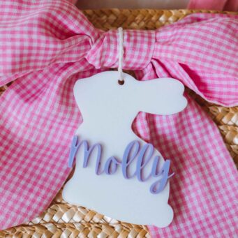 Personalised Easter Bunny Basket Tags