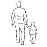 Father & Child Walking