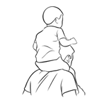 Father & Child Shoulder Walk