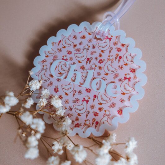 Personalised Printed Acrylic Bag Tags - Image 6