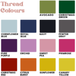 Embroidery Thread Colours